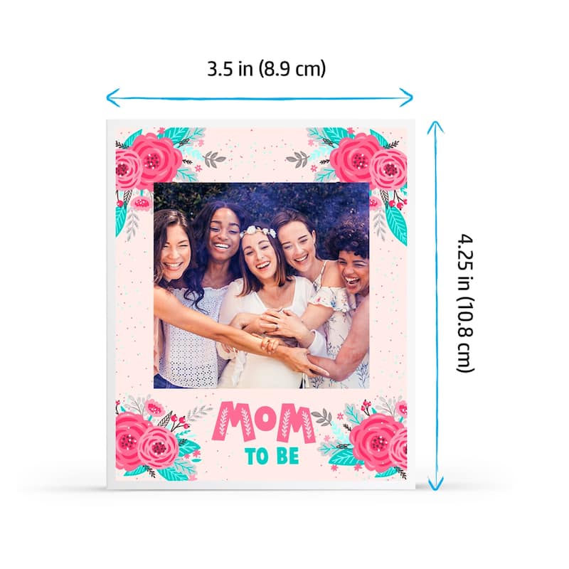 HP 3.5" x 4.25" Sticky-Backed Zink Photo Paper (100-Pack), Compatible w/HP Sprocket 3x4 & Photobooth - White