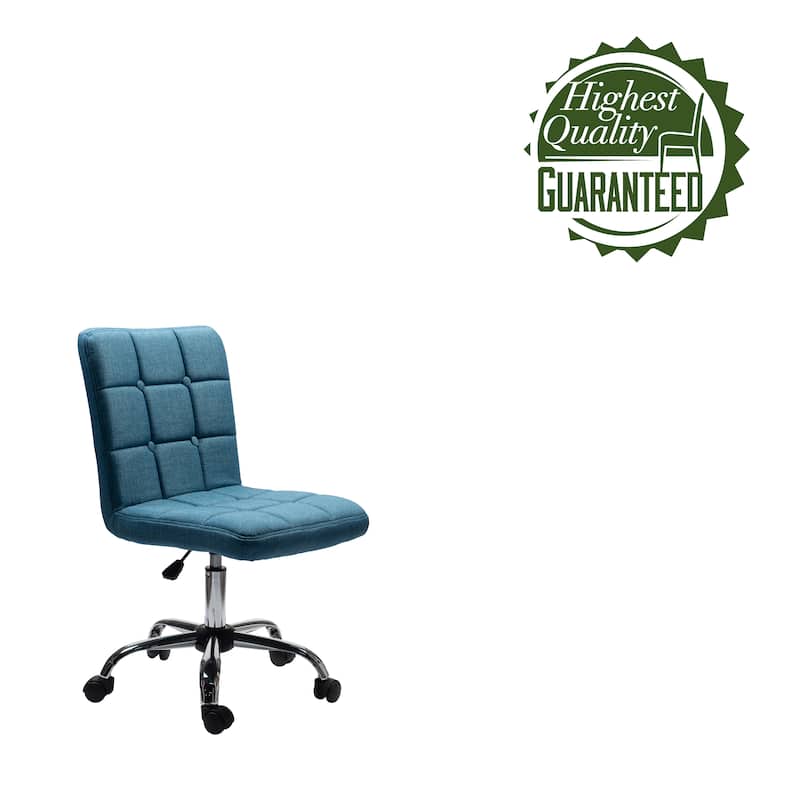 Porthos Home Alice Tufted Fabric Office Chair with Metal Base