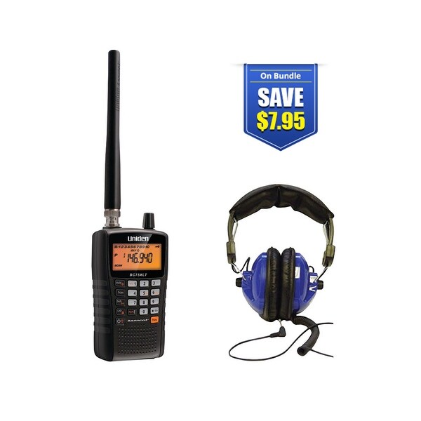 Uniden Bearcat BC75XLT with Universal Headset Kit Bearcat BC75XLT with Universal Headset Kit