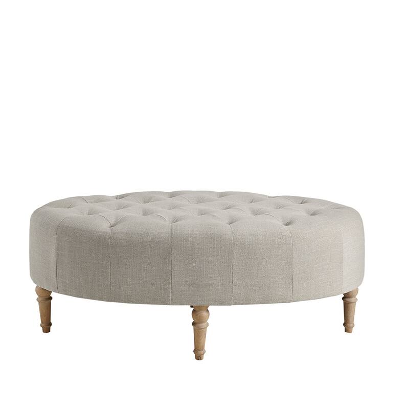 Accent Ottoman Comfortable choice, multiple functions, classic design, and cozy corners - Linen - Small