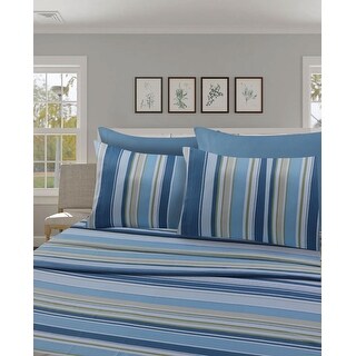 Comfort Bedding Items Egyptian Blue Striped 1000 TC Egyptian Cotton All US Sizes 