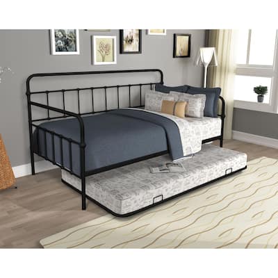 Modern Metal Frame Daybed with trundle