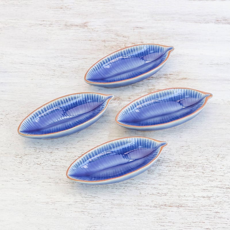 Novica Handmade Festive Banana Ceramic Serving Bowls (Set Of 4)