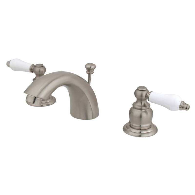 Victorian Mini-Widespread Bathroom Faucet - Brushed Nickel