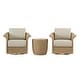 preview thumbnail 11 of 25, Spruce & Spring Patio Fruniture Outdoor Swivel Chair and Side Table
