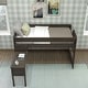 preview thumbnail 8 of 20, Max and Lily Farmhouse Twin-Size Low Loft with Hook-on Desk