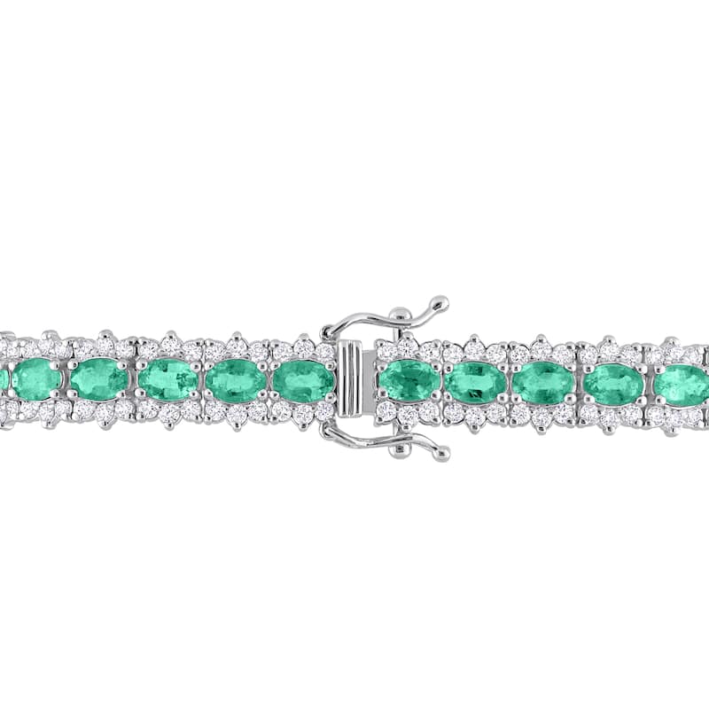 Miadora 14k Gold Multi-Color Gemstone and Diamond Bracelet