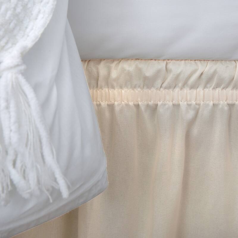 Home Details Wrap Around Bed Ruffle Queen/King in Beige