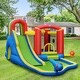 preview thumbnail 3 of 8, Gymax Inflatable Bounce House Slide Splash Pool Climbing Wall Park w/ - See Details