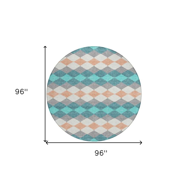 HomeRoots Geometric Transitional Rectangle Outdoor Rug