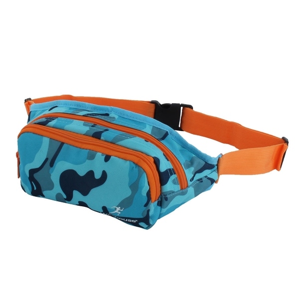 Wellhouse Authorized Running Hiking Keys Holder Sports Waist Bag Camouflage Blue