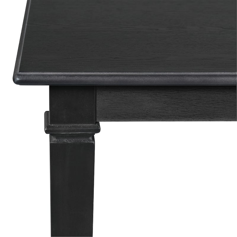 6-Piece Farmhouse Dining Table Set with Rectangular Wood Table, 4 Chairs & Bench, Kitchen Dining Room Table Set for 6