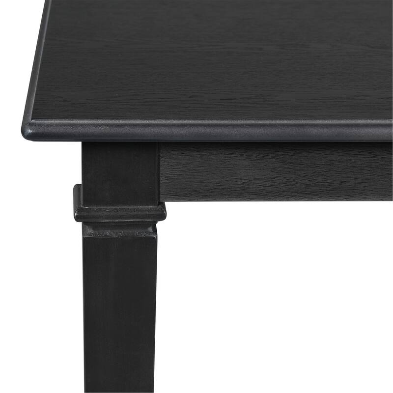 7-Piece Dining Table Set, Extendable Wood Dining Table with Removable Leaf, Kitchen Table Set with Upholstered Chair