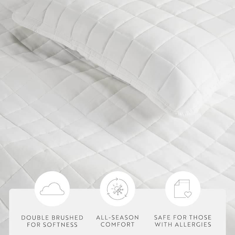 Becky Cameron Premium Ultra Soft Square Quilted Coverlet Set
