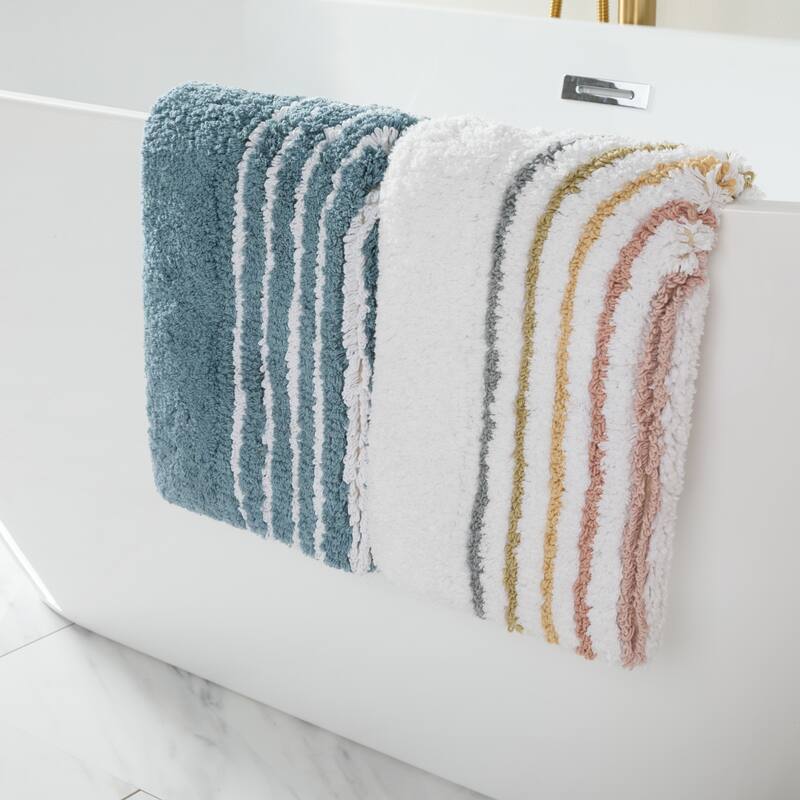 Becky Cameron 100% Cotton Modern Patterned Bath Mat