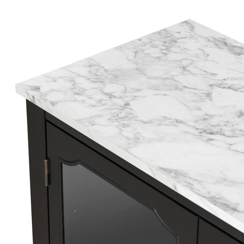 Christopher Knight Home - Callum Storage Cabinet for Living and Dining Room Entrance, Large Storage Space with 3 Doors