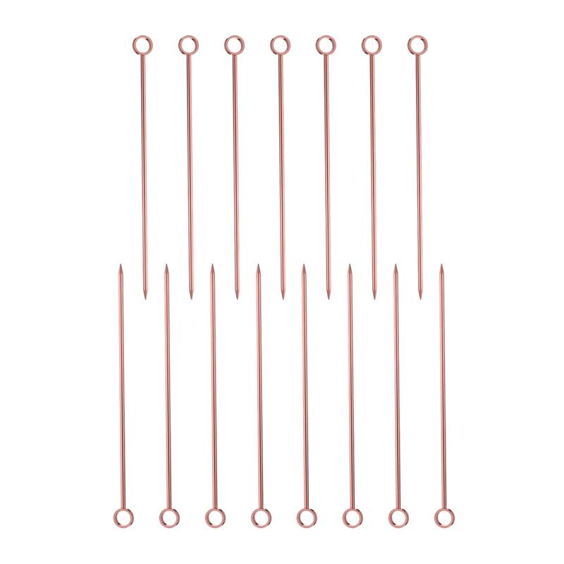 15Pcs Cocktail Toothpicks, 4.25" Metal Cocktail Picks Sticks