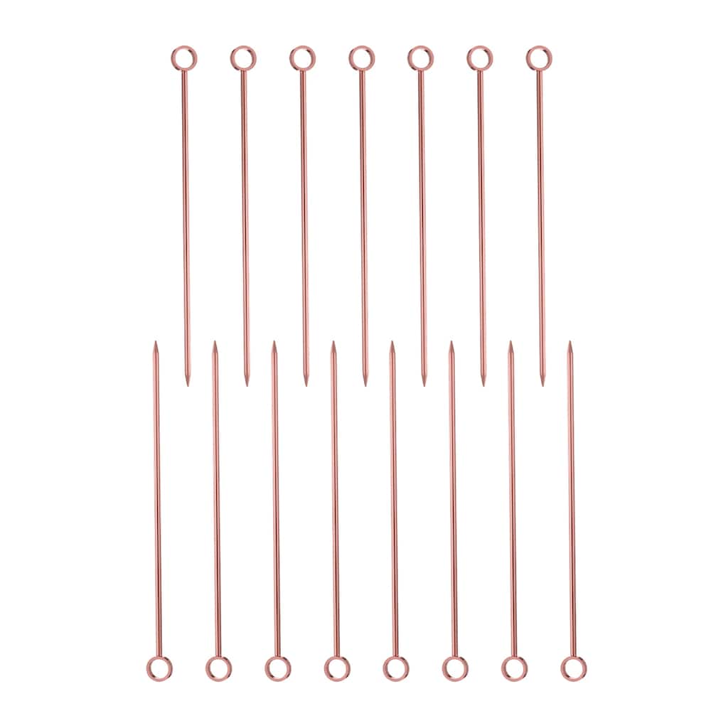 15Pcs Cocktail Toothpicks, 4.25" Metal Cocktail Picks Sticks