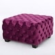 preview thumbnail 31 of 54, Jaymee Modern Glam Button Tufted Velvet Ottoman by Christopher Knight Home