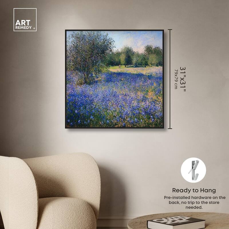Bluebonnet Meadow I Canvas by Art Remedy