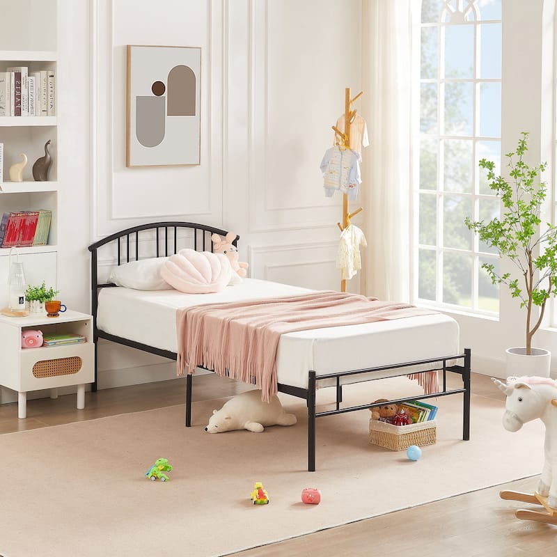 VECELO 3 Piece Bedroom Set Platform Bed Frame and Nightstands Set of 2