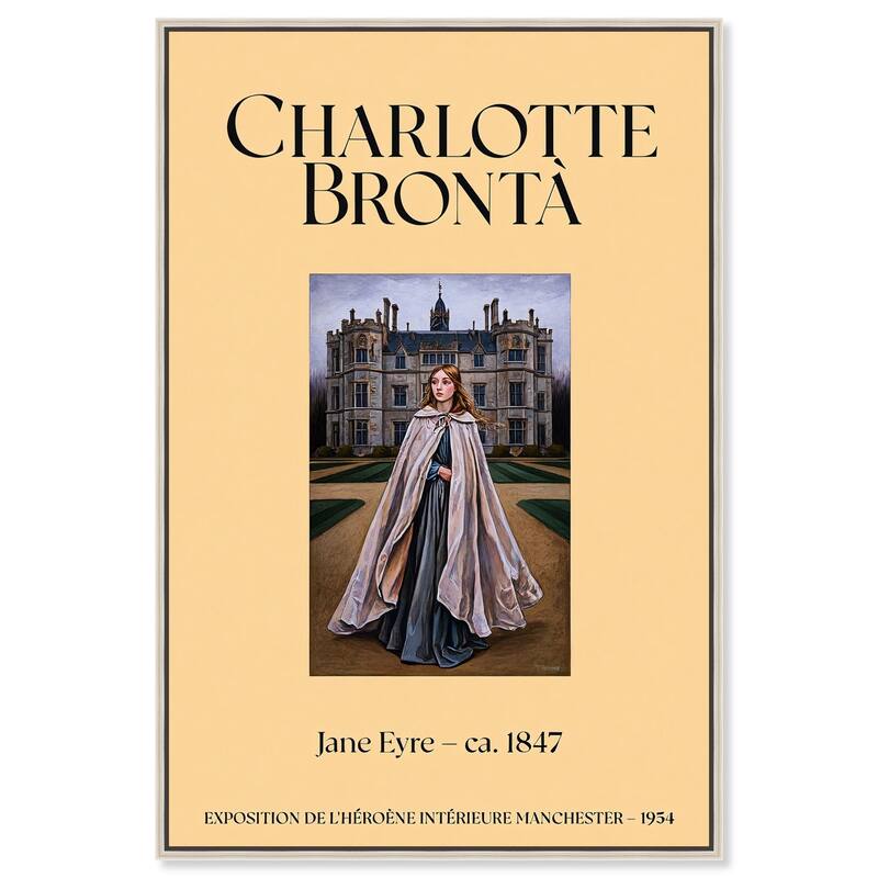 Protagonist of Jane Eyre Canvas by Art Remedy - Silver - 36" x 54"