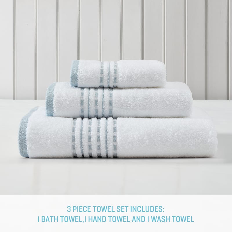 Tommy Bahama Cliff Side Cotton 3 Piece Towel Set - 3 Piece