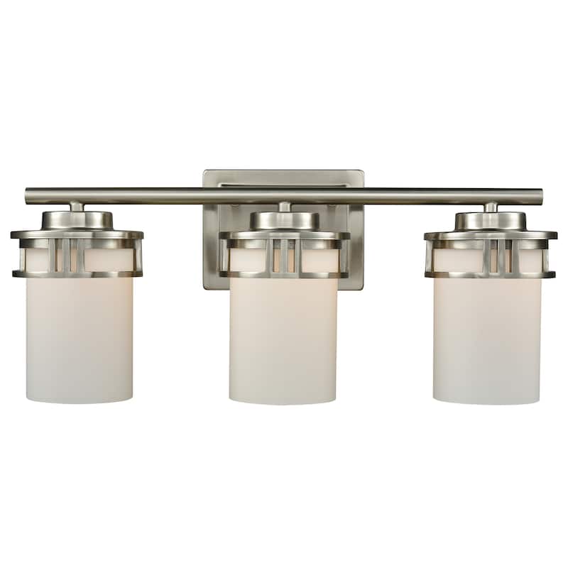 Ravendale 12-inch Wide 2-Light Vanity Light in Brushed Nickel - 20 - Brushed Nickel