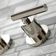 preview thumbnail 23 of 36, Manhattan 3-Hole Wall Mount Roman Tub Faucet in Brushed Brass