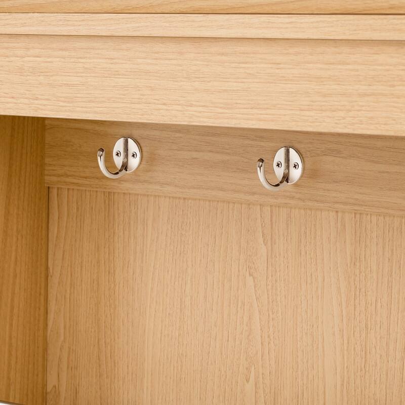 57.7" Kitchen Island with Extendable Top on Wheels, Kitchen Dining Table, Bar Table with Drawers and Power Outlet