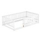 preview thumbnail 11 of 20, Twin Size Floor Bed, Montessori Floor Bed with Fence and Door, Kids Montessori Bed Twin Size