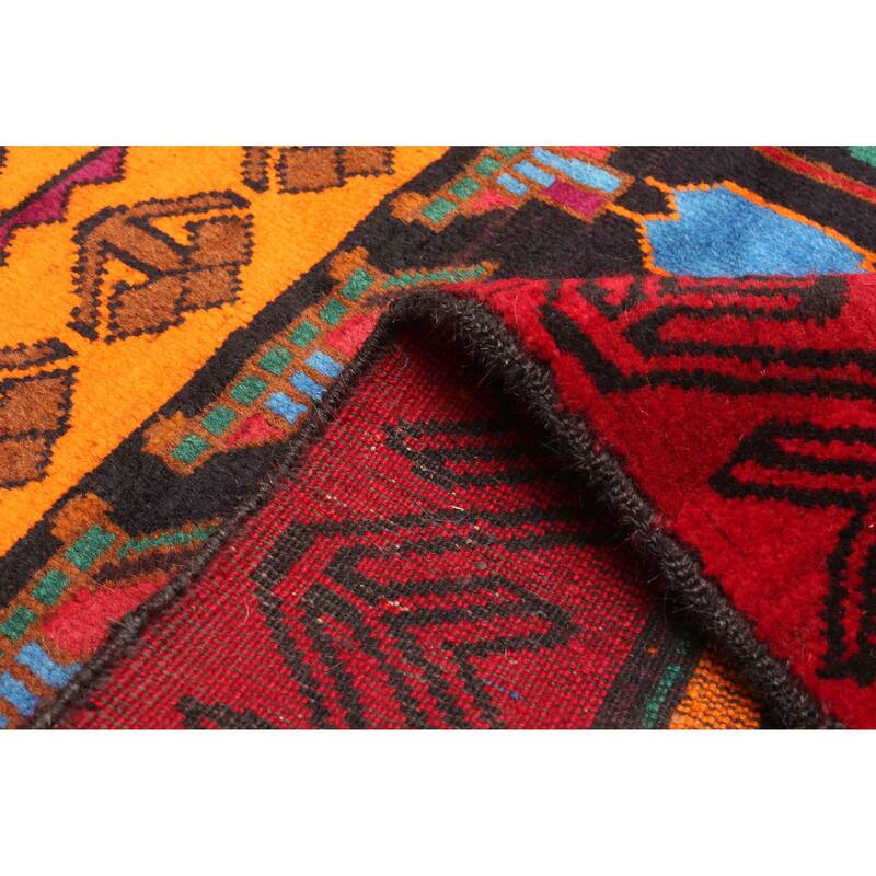 ECARPETGALLERY Hand-knotted Teimani Orange Wool Rug - 2'10 x 4'5