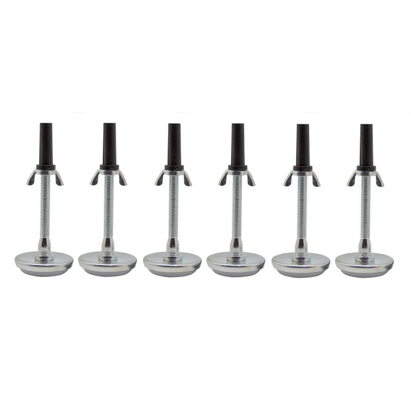 Adjustable 5.8" Threaded Bed Frame Riser Glide Legs, Set of 6 Glides.