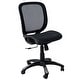 preview thumbnail 1 of 4, ErgoMax Fully Meshed Ergonomic Height Adjustable Black Office Chair no Armrests & no Headrest, 42 Inch Max Height