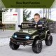 preview thumbnail 6 of 5, Ride on Truck Car w/Remote Control 3 Speeds Green