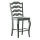 preview thumbnail 6 of 16, Eleanor French Ladder Back Wood Counter Chair (Set of 2) by iNSPIRE Q Classic Antique Sage Green