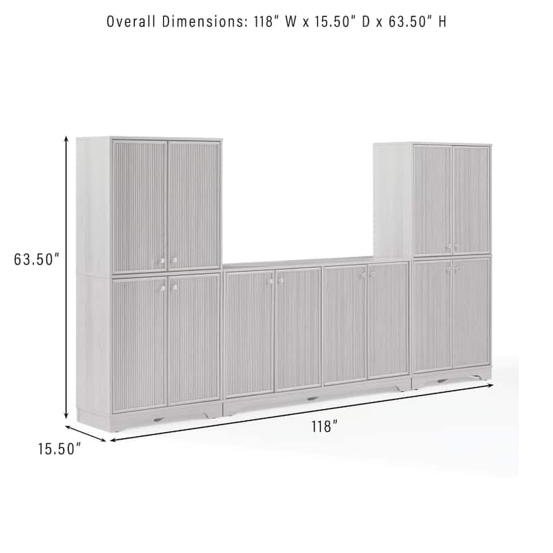 Crosley Naomi 3-Piece Entertainment Center