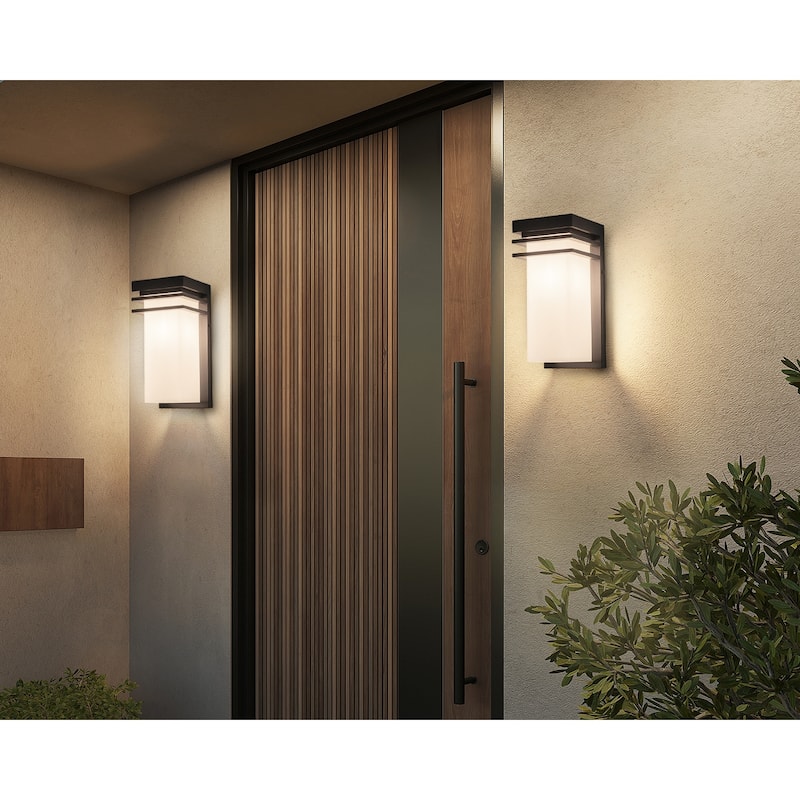 12"H Modern Outdoor Wall Sconce 1 Pack