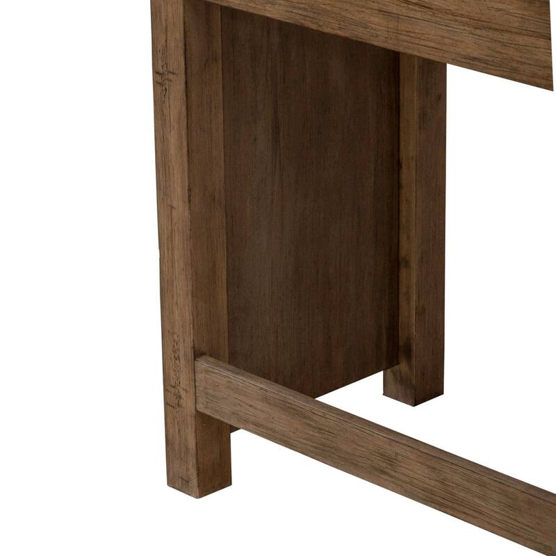 Pinebrook Ridge Weathered Toffee Console Bar Table