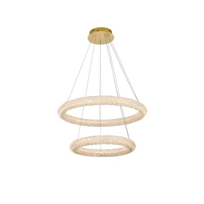 Indigo Home 28 inch Adjustable LED Chandelier