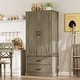 preview thumbnail 14 of 12, Kitchen Cabinet with Drawers and Door Cabinets, High Pantry Cabinets for Kitchen, Dining Room, Living Room - 28.9x15.2x64.6in