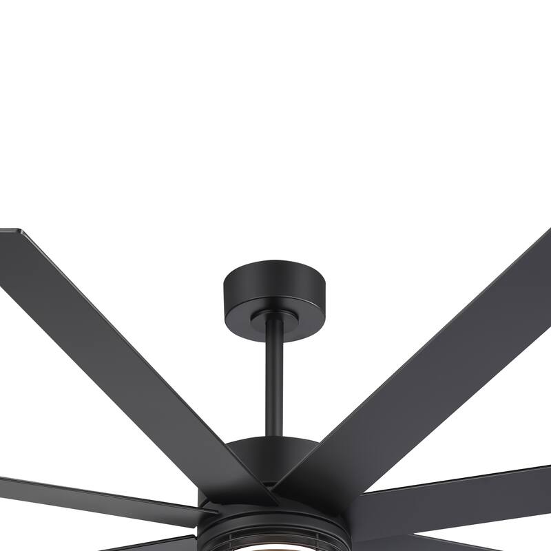72/52-inch Reversible 8/5-Blade Dimmable LED Ceiling fan with Light and Remote
