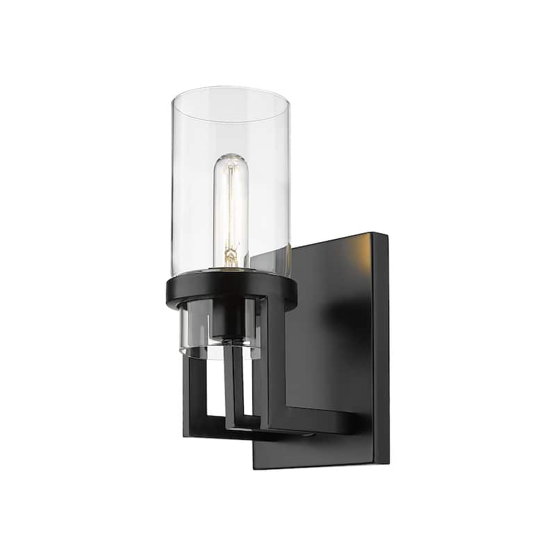 Innovations Lighting Utopia - 1 Light 8" Wall-Mounted Sconce - Clear/Matte Black