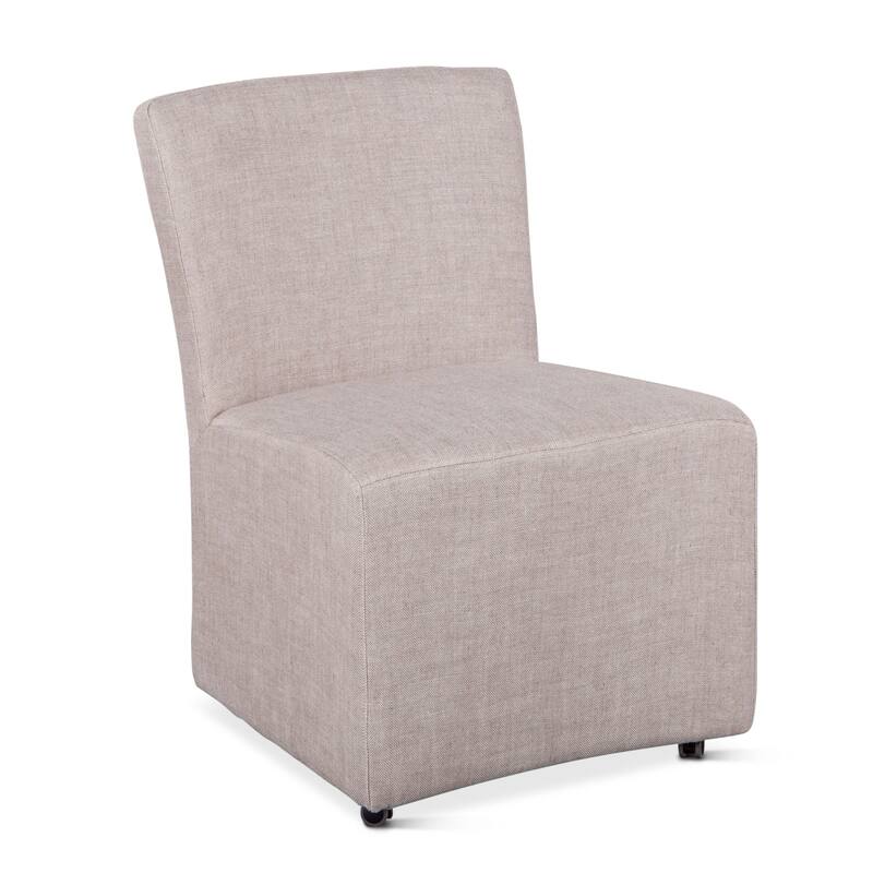 Lily Off-White Linen Dining Chair
