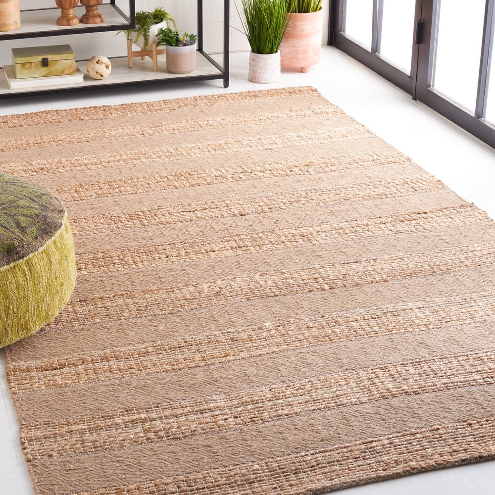 SAFAVIEH Handmade Natural Fiber Jalynn Geometric Seagrass Rug