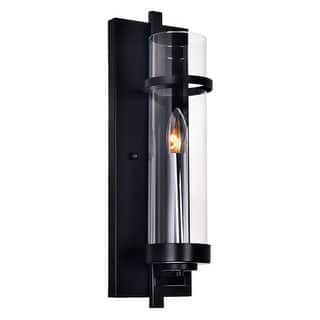 Sierra 1 Light 5in Black Wall Sconce