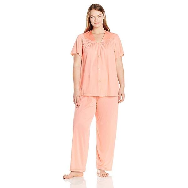 Vanity Fair Women S Plus Size Coloratura Sleepwear Pajama Set 90807 Overstock 19813227