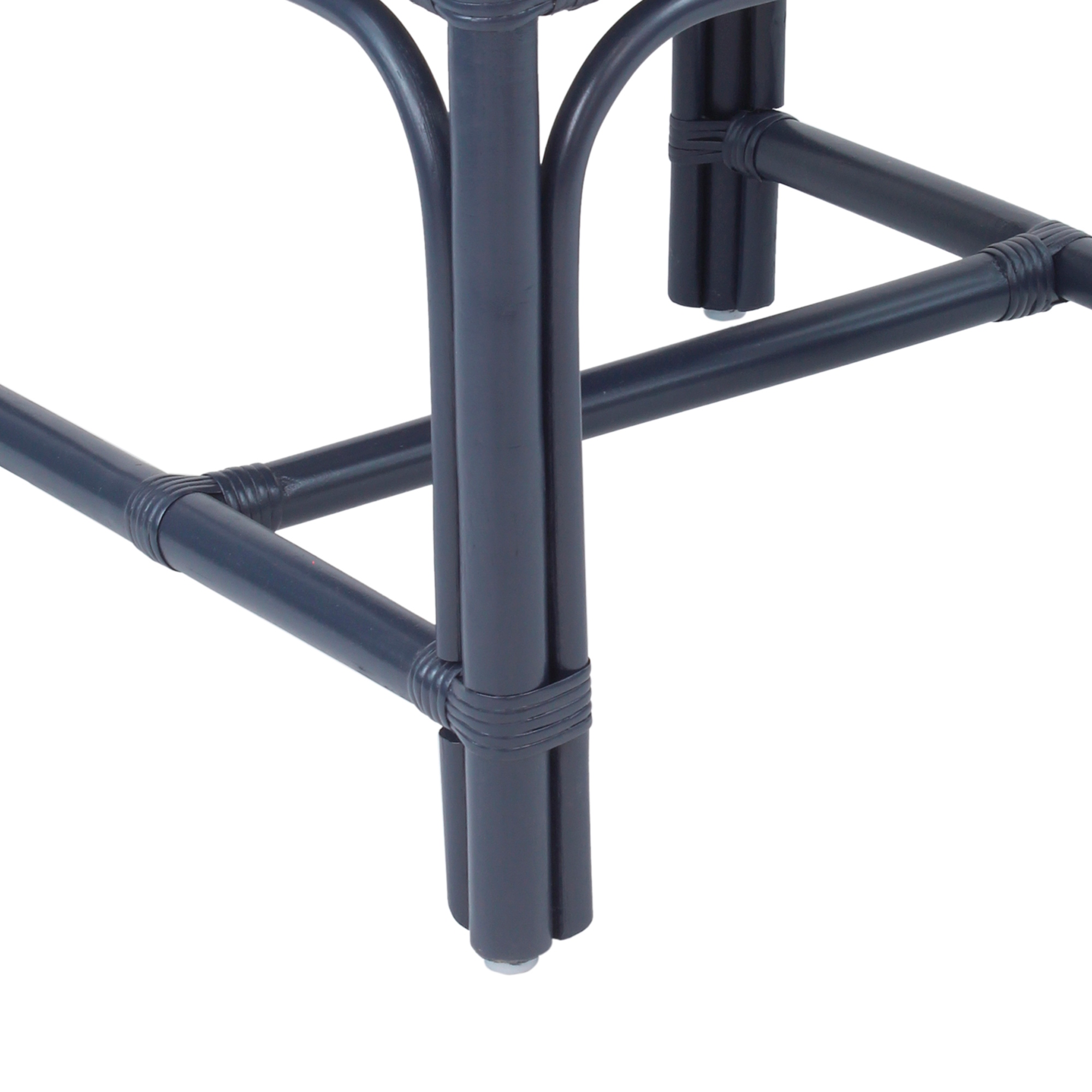 Natural Rattan Handmade Chippendale Cushioned Dining Chairs by East at Main