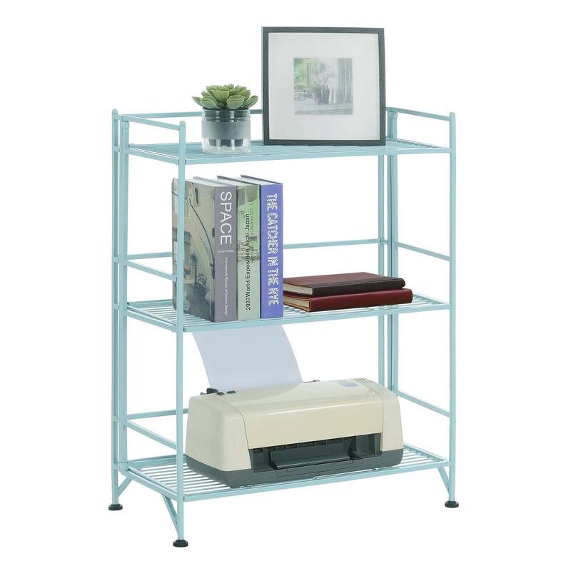 Convenience Concepts Xtra Storage 3 Tier Wide Folding Metal Shelf