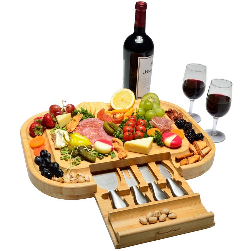 NCAA Washington State Cougars Bamboo Cheese & Charcuterie Board
